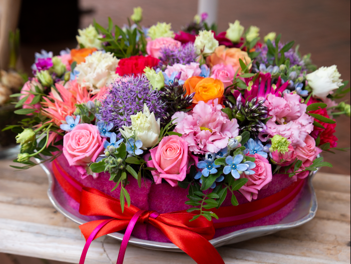 Bloementaart | Middel | Met etagère