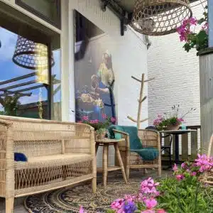 Dakterras in Bilthoven voor drankje, lunch of high tea