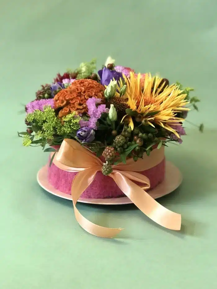 Bloementaart | Met bord | Kies zelf uw maat - Afbeelding 4