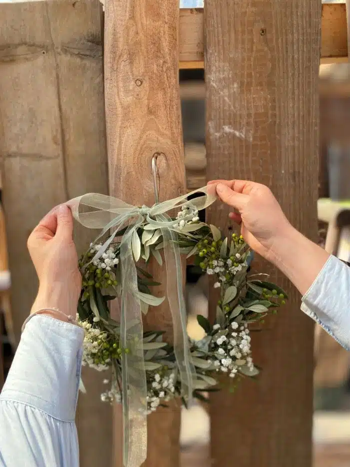 DIY bloemenkrans
