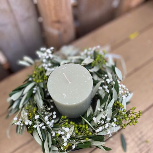 bloemenkrans kerst maken