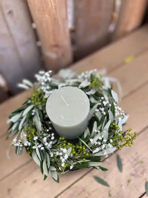 bloemenkrans kerst maken