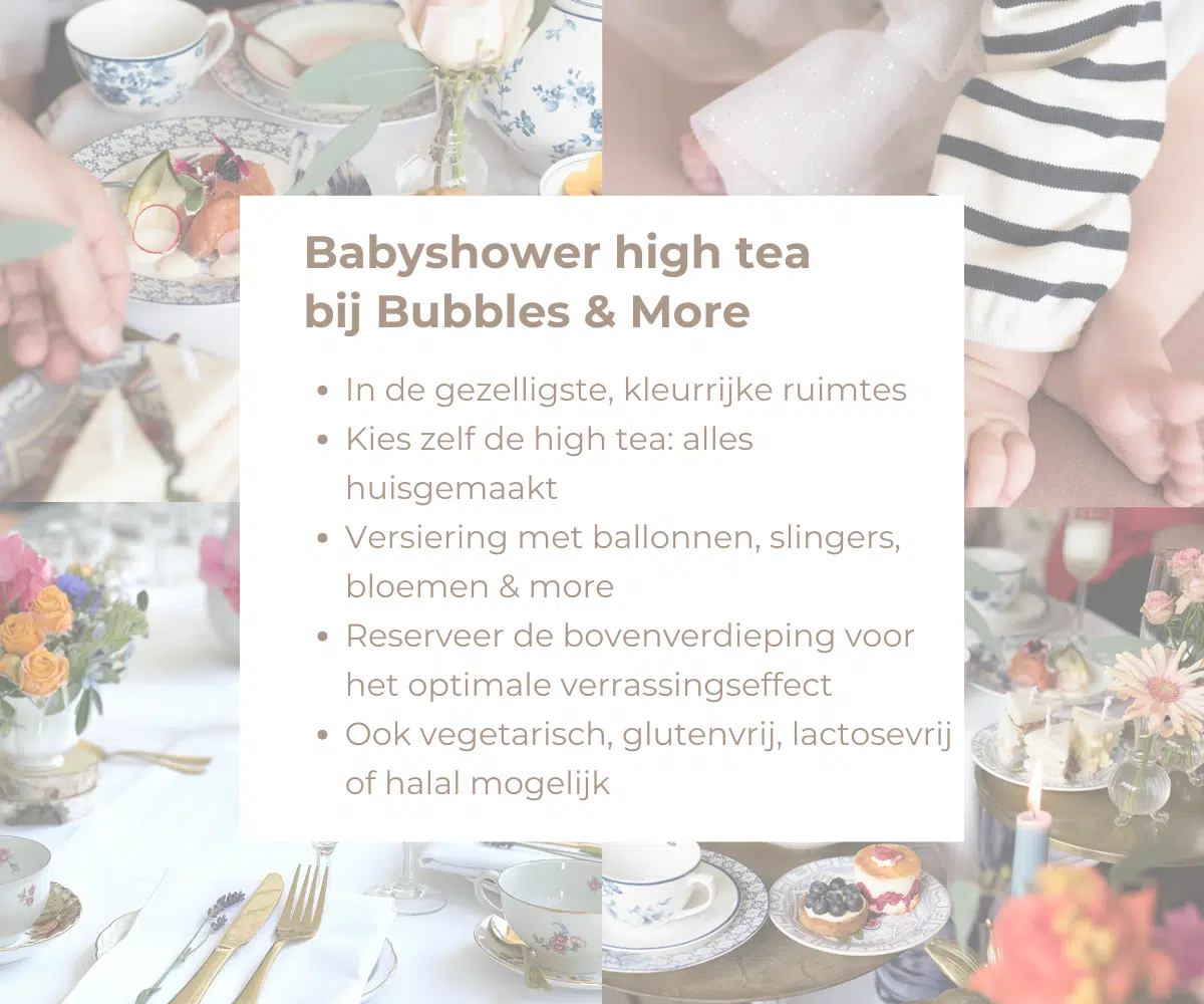 Babyshower high tea Utrecht