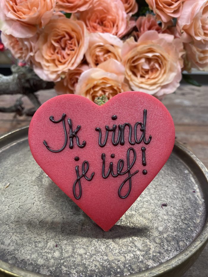 Rood hart met tekst | Kies je eigen tekst