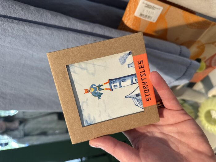 Vaderdagcadeau  | Tegel van Storytiles | Blauwe cape