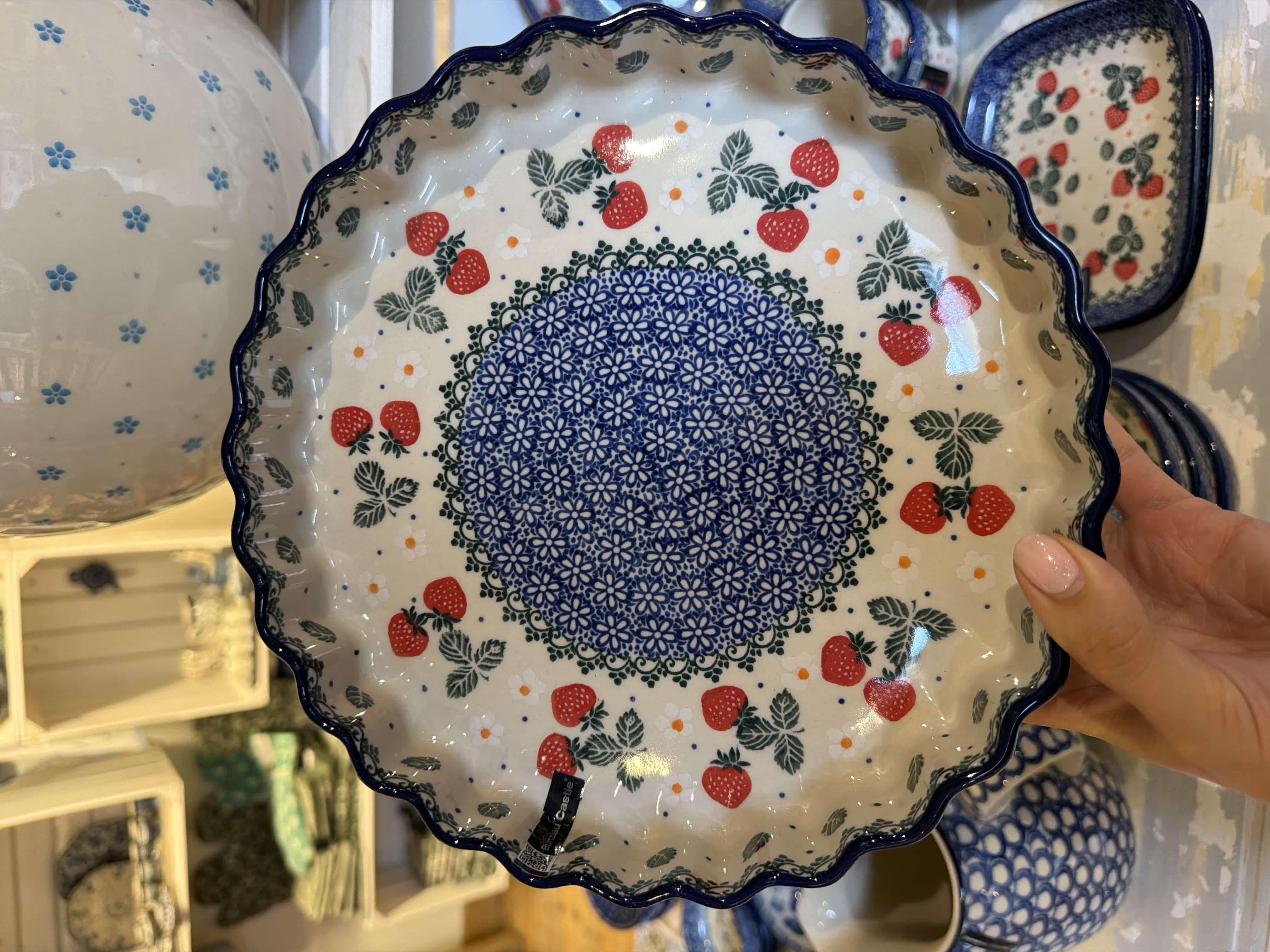 Pie Dish 1220 ml - Strawberries